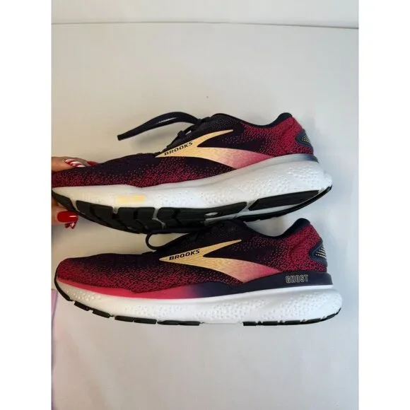 Brooks Ghost 16 Sneakers Women Size 8.5N Berry Purple Running Athletics Shoes